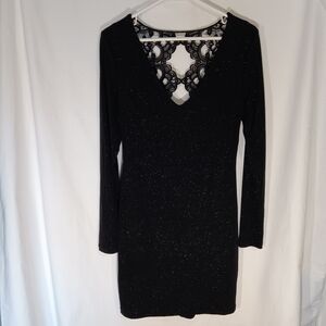 Charlotte Russe Dress with lace Black Medium